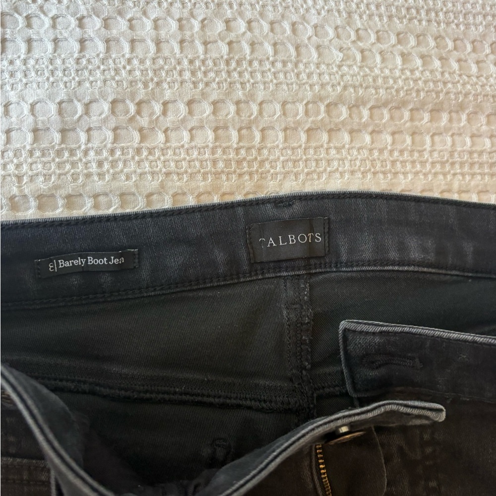 Talbots Charcoal Barely Bootcut Jeans